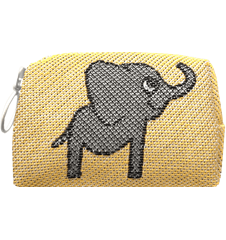 Toilet bag 8cm Elephant Yellow