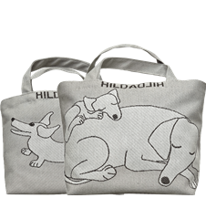 Tote XS Lunch bag Dog Gray