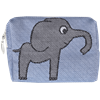 Kulturbeutel 12cm Elefant Blau