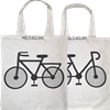 Tote bag Small Bicycle White
