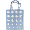 Petit Tote Bag Marguerites Bleu Clair