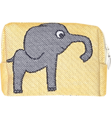 Toilet bag 12cm Elephant Yellow