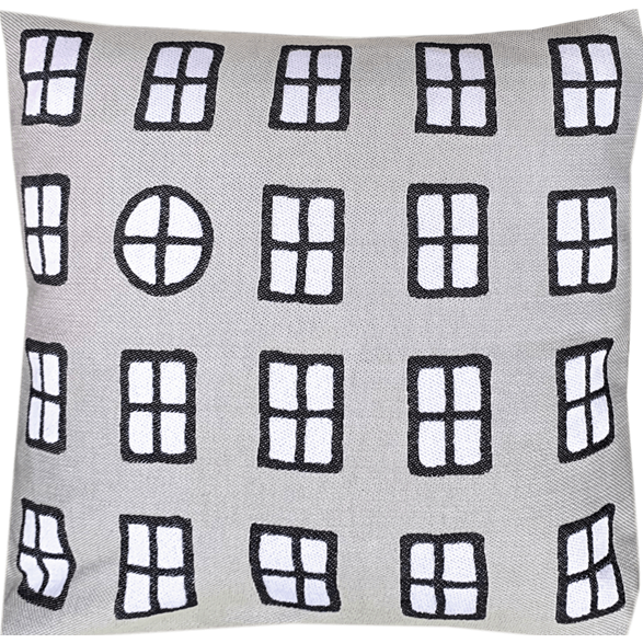 Cushion cover 45x 45 Windows Grey