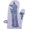 Oven glove Cat Blue