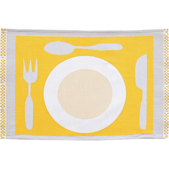 Tischset Teller Gelb