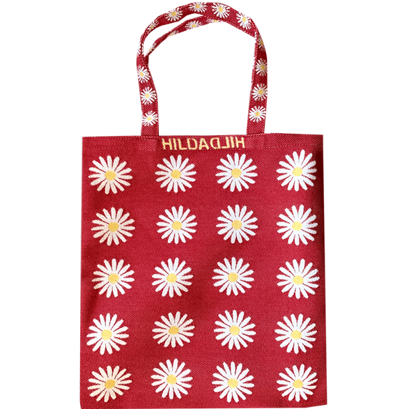 Tote bag Small Daisy Red