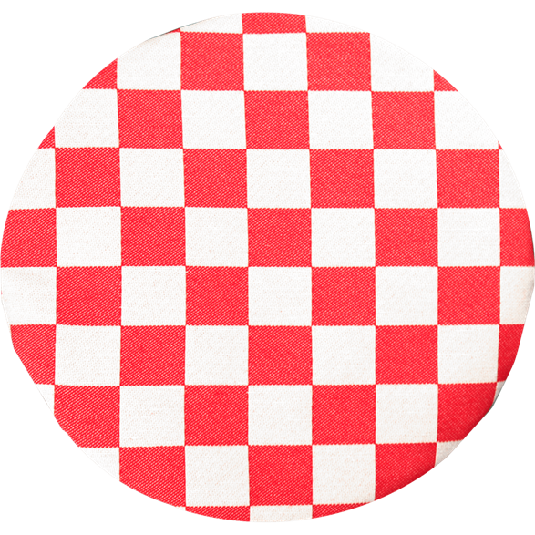 Seat cushion Checkered Red