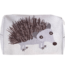 Toilet bag 18cm Hedgehog White
