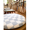 Seat cushion Checkered Light-blue