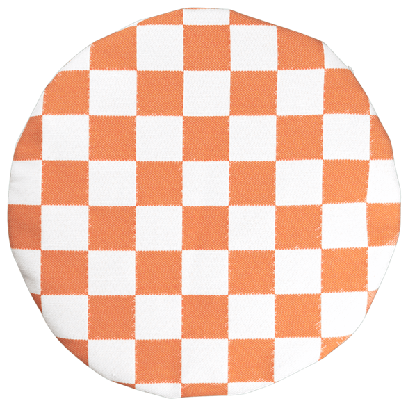 Seat cushion Checkered Orange