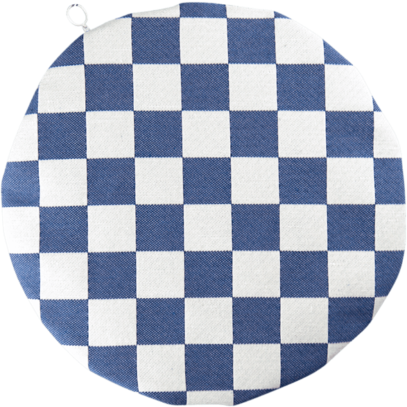 Seat cushion Checkered Blue