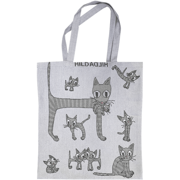 Tote bag Small Cat Grey
