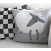 Cushion cover 45x45 Sheep Grey and White