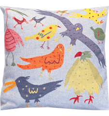 Cushion cover 45x45 Birds