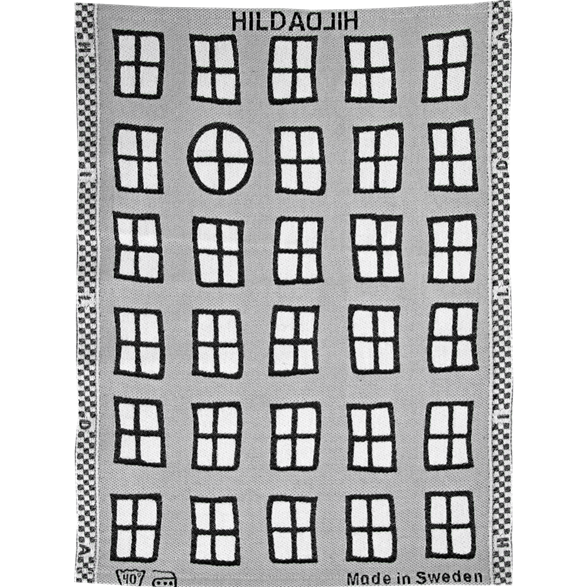 Handtuch Fenster Grau