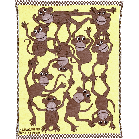 Kinderdecke Affen Gelb