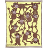 Kinderdecke Affen Gelb