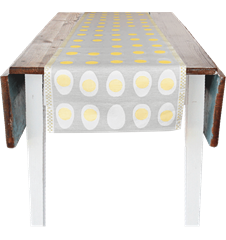 Fabric 35cm Eggs Small Light-grey