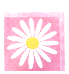 Paper Napkins Daisy Pink