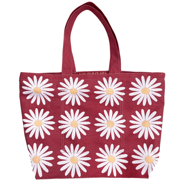 Beach bag Daisy Red