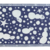 Fabric 35cm Snowman Blue