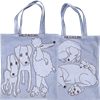 Tote bag Small Dogs Blue