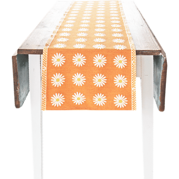 Fabric 35cm Daisy Orange