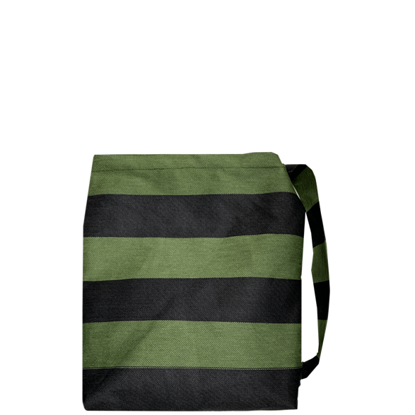 Messenger Bag Stripe Green/Black