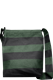 Messenger Bag Stripe Dark Green/Black