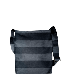Messenger bag Stripe Black/Dark-Grey