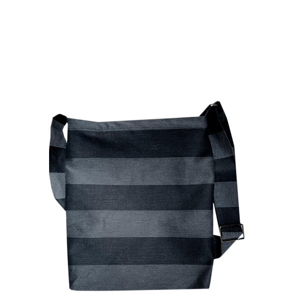 Messenger bag Stripe Black/Dark-Grey