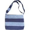 Messenger Bag Gestreift Blau