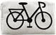 Kulturbeutel 18cm Fahrrad Weiss