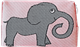 Pochette 18cm Éléphant Rose