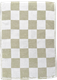 Kitchen towel Check Linen Green white