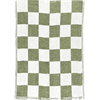 Kitchen towel Check Green white