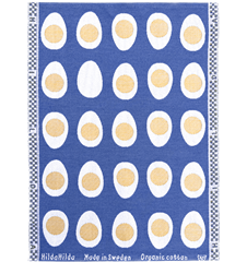 Handtuch Eier Klein Mittelblau