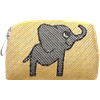 Kulturbeutel 8cm Elefant Gelb
