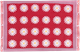 Table mat Daisy Red