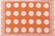 Table mat Daisy Orange