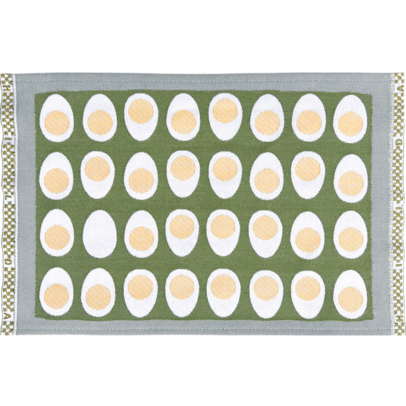 Table mat Eggs Green