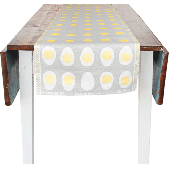 35x150cm (13x59in) Egg Linnen-Grey