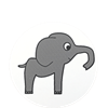 Untersetzer Elefant