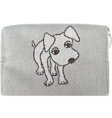 Toilet bag 12cm Dog Gray