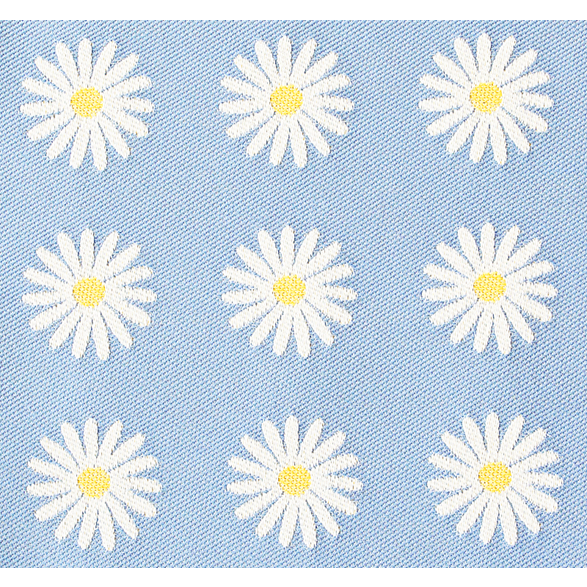 Fabric 145cm Daisy Small Light-blue